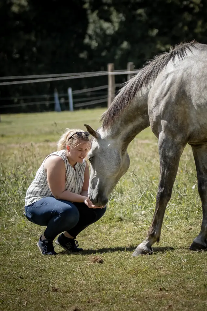 photo de moi la photographe avec un cheval